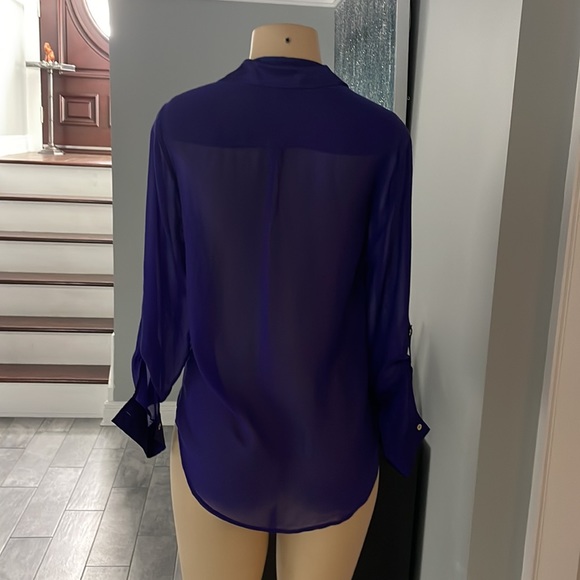 H&M purple shirt size 2 - Picture 3 of 4